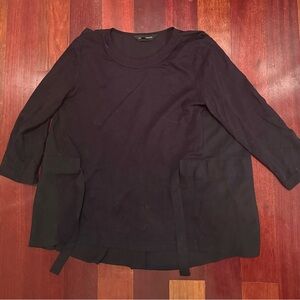 Club monaco black long sleeve blouse